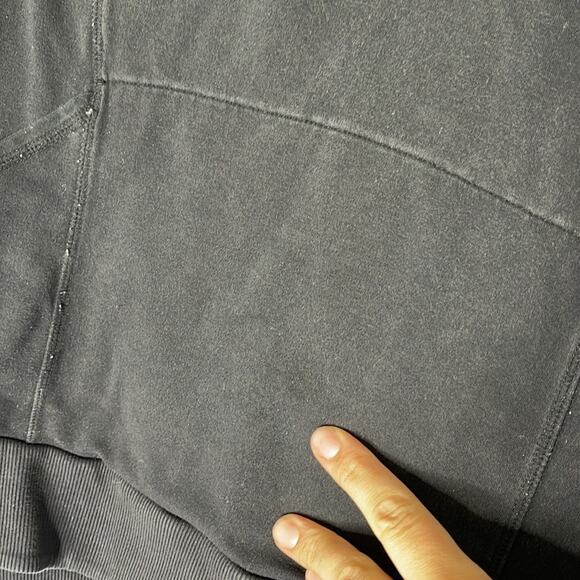 ATHLETA Black Pullover Long Sleeve Hoodless Sweatshirt Top Size Medium - Picture 3 of 8